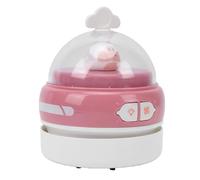 MENDUNER Mini Aspirapolvere da Scrivania, Aspirapolvere da Tavolo Portatile con Luce Notturna, Pulitore per Tastiera Ricaricabile con Pattumiera Rimovibile, Spazza Briciole Compatto per (Rosata)