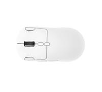 MENDUNER Mouse da Gioco Wireless Leggero, Mouse Ergonomico Ricaricabile Tripla modalità 2,4 GHz BT Cablato con Batteria da 500 MAh 6 Livelli DPI Regolabili 10 Pulsanti, for PC Portatile (WHITE)