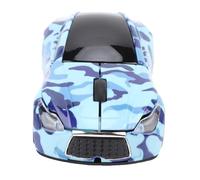 MENDUNER Mouse Wireless per Auto per Computer, 2,4 GHz Cool Sport, Mouse Ottici 1600 DPI con Ricevitore USB Adatto per PC, Computer e Laptop, Design Ergonomico per Ridurre lo Sforzo del (BLUE)