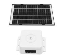 MENDUNER Pannello Solare 4W con Supporto Regolabile a 360 Gradi, Batteria Integrata da 15000mAh e Porta Type C 5V, for Telecamere da Esterno Serrature Intelligenti Luci da Campeggio (WHITE)