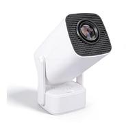 MENDUNER Proiettore Intelligente, 13.0 WiFi 6 BT 5.4 4K 1080P 200 ANSI Lm Proiettore Portatile con Correzione Automatica Girevole di 210 Gradi, Smartphone Laptop Video Home Theater (Spina europea)
