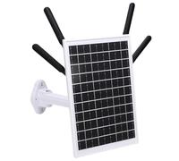 MENDUNER Router 4G LTE da 12W a Energia Solare per Campeggio Esterno, Estensione Wifi Wifi a Prova di Acqua IP66 con Slot SIM, Potenza di 7 Giorni e Gamma di 150 M, Plug & Play per Internet (Antenne