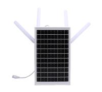 MENDUNER Router 4G LTE da 12W a Energia Solare per Campeggio Esterno, Estensione Wifi Wifi a Prova di Acqua IP66 con Slot SIM, Potenza di 7 Giorni e Gamma di 150 M, Plug & Play per Internet (Antenne