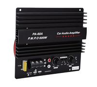 MENDUNER Scheda Amplificatore Audio per Auto 600 W, Scheda Amplificatore Subwoofer Ad Alta Potenza, Modulo Bassi Subwoofer Senza Perdite in Lega di Alluminio per Veicoli a 24 V