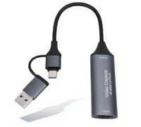 MENDUNER Scheda di Acquisizione Video, Dispositivo di Acquisizione a Bassa Latenza USB 3.0 4K HD con Ingresso, Insegnamento di Conferenze di Gioco in Streaming