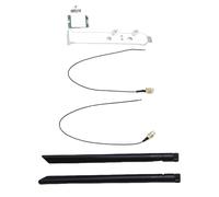 MENDUNER Scheda di Rete WiFi 6E Adattatore per Laptop NGFF M.2 da 1800 Mbps con Doppia Antenna da 8 DBi, Adattatore Wireless BT 5.2 per 10 11, MU MIMO a Bassa Latenza