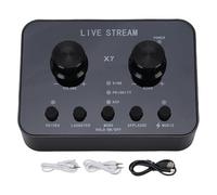 MENDUNER Scheda Esterna Live 12 Effetti Vocali Batteria 600mAh | ABS Housing, Regolazione del Tono, Compressione Musicale, Compatibile con Smartphone Desktop Tablet, Podcast, Voce