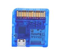MENDUNER Scheda Flash RP2040 con Cavo Micro USB, Lettore di Schede di Gioco Open Source per Backup NDS DSi 3DS e Caricamento Homebrew a Basso Consumo (Blu trasparente)