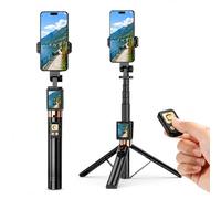MENDUNER Selfie Stick per Telefono con Schermo Monitor e Telecomando Bluetooth, Treppiede Estensibile da 12-67 Pollici per Vlogging con Fotocamera Posteriore, TikTok Live, Nessuna App HD Mirroring,