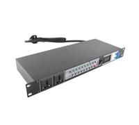 MENDUNER Sequenziatore di Potenza a 10 con Display di Tensione, Controller per Apparecchiature Ad Alta Potenza per Apparecchiature Visive e Sonore, Prevenzione del Sovraccarico (Spina europea)