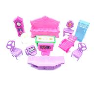 MENDUNER Set di Mini Mobili per Casa delle Bambole in Stile Dolce, 22 Pezzi, Ideali per Giocare con Piccole Parti, Avvertenza per la Sicurezza dei Bambini (colore casuale)