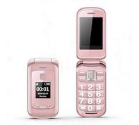 MENDUNER Smart Flip Phone 2G, Telefono Cellulare da 2,8 Pollici per Anziani, Doppio Schermo, Pulsanti Grandi, Torcia, Altoparlanti Ad Alto Volume, SOS, Fotocamera, Orologio Parlante,