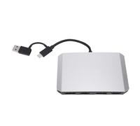 MENDUNER Splitter DisplayPort 4K 60Hz, Adattatore Multiporta USB C USB 3.0 Supporto per Doppi Display per Monitor, Docking Station per Laptop di Tipo C
