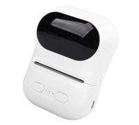 MENDUNER Stampante per Etichette Portatile con App, Stampante Termica Tascabile per Etichette di Abbigliamento, Gioielli, Codici a Barre Bluetooth Wireless, 57x50 Mm, Batteria da 1100 MAh (WHITE)
