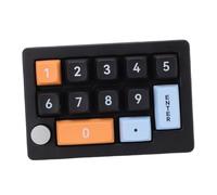 MENDUNER Tastiera da Gioco Meccanica a 12 Tasti, Illuminazione RGB e Batteria Ricaricabile Integrata, Macro a Tasti Completi e Programmazione Anti-ghosting (BLACK)