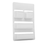 MENDUNER Vano Portaoggetti per WC per, Portaoggetti a Parete, con Design Multistrato per un Rapido Accesso Ai Prodotti per la Pulizia nel Bagno del, Struttura in ABS Resistente