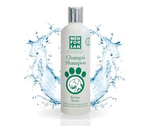 Menforsan Shampoo alla Biotina per Cani, 300ml, con Proprietà Rigeneranti