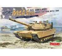 Meng-Model TS-032 - 1:35 USMC M1A1 AIM/U.S.Army M1A1 Abrams - Nuovo