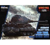 MENG WWT-003 Modello - Tedesco King Tiger (Porsche Turret) World War Toons