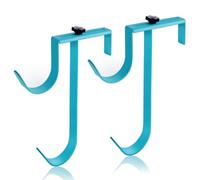 MENG ZHI AO 2 ganci regolabili per pali da piscina in metallo blu resistente, perfetti per piscine telescopiche per piscine, reti da giardino, attrezzature da giardino, ecc