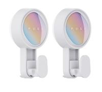 MENGCOOL Ganci Ventosa, 2 Pezzi Nuovo Gancio Ventosa Bagno, Ganci a Ventosa Senza Foratura, Super Portante 10 kg per Asciugamani, Adatto per Vetro e Piastrelle - Gancio Spesso