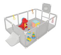 MENGDA 180 X 120 cm Parco Bambino Modulabile, Parco Per Bambini In Età, Parco Per Bambino Per La Casa, Viene fornito con 50 palle oceaniche, 4 maniglie e quattro ventose