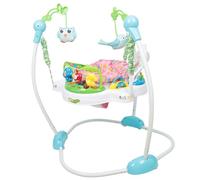 MENGDA Centro giochi con altalena, sedile a 360 gradi, bambola staccabile, volume regolabile, con luci e suoni, per bambini dai 6 mesi in su