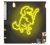 MENGE Luci al Neon Da Parete L'insegna Al Neon A Forma Di Cane Dona Un Caldo Tocco Di Arredamento Quotidiano Alla Tua Casa O Al Tuo Ufficio 42x21cm