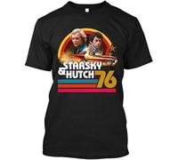 Menge Starsky And Hutch Geek Giftideas Collectable FriendshipTv Fandom Gift Graphic Tee Unisex T-Shirt Hoodie Black M
