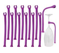 Mengegr 12 Pezzi Supporti Reggi Bicchieri da Vino Silicone per Cestelli della Lavastoviglie Mantenere i Calici di Vino al Sicuro Porta bottiglie