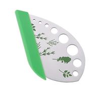 MengH-SHOP Affetta Verdure 9 Fori Erbe spogliarellista per estrattore di Erbe Herb Stripper per Cucina Acciaio Inox per Spogliare e Tagliare Vaniglia Cavolo Bietola Cavolo Timo
