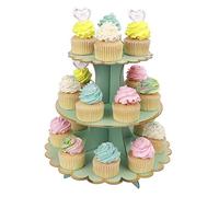 MengH-SHOP Cupcake Stand Cartone 3 Tier Alzata per Torta Supporto per Cupcake per Baby Shower Genere Reveal Festa Bambini Festa di Compleanno