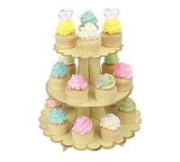 MengH-SHOP Cupcake Stand Cartone 3 Tier Alzata per Torta Supporto per Cupcake per Baby Shower Genere Reveal Festa Bambini Festa di Compleanno