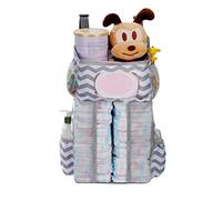 MengH-SHOP Organizzatori di Pannolini Multifunzionale Borsa per Culla Bambini Organizer da Appendere Pannolini per Lettino Playard Passeggino Grigio