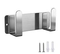 MengH-SHOP Porta Coperchi Durevole Rack per Coperchio Pentola a Parete in Acciaio Inox Pratico Coperchi di Padelle e Pentole Organizer Supporto Cucina Taglieri Rack con Viti