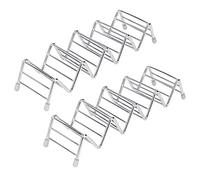 MengH-SHOP Supporti per Taco in Acciaio Inox 4 Tasche Taco Holder Onda A Forma di Stand Cibo Rack per Pancake Morbido o Duro Adatto per la Cucina di Casa 2 Pezzi