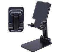 MengH-SHOP Supporto per Telefono da Tavolo Regolabile Universale Supporto Dock Portatile Pieghevole Supporto per Tutti Gli Smartphone Tablet Nero-Blu