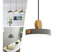 Mengjay Lampada A Sospensione LED Tavolo Da Pranzo Lampadario,Industriale Retro Light Lampada a Soffitto,Metallo Moderna Lampadario per Soggiorno Sala Da Pranzo Camera (Grigio)