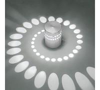Mengjay Lampada da Parete in Alluminio Applique da Parete 3W LED Parete Moderna Faretti Lampada Da Muro Effetto Lampada del Corridoio Bagno Apparecchio 6000K bianco freddo