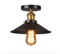 Mengjay ombrello Plafoniera da incasso a soffitto Light Fixture Retro Industry Single Head Gonna nera da soffitto Plafoniera Edison Vintage Barn Light,per Soggiorno Scale Corridoio ecc.
