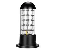 Mengjay paesaggio prato E27 Lampada a pilastro Luce esterno esterni, Impermeabile Giardino Cancello Parco Paesaggio Lampione stradale Recinzione Stigma Prato Lampione Lampioncino (Nero)