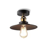 Mengjay - Plafoniera vintage retrò - Plafoniera industriale a forma di ombrello in metallo Lampada a sospensione moderna E27, attacco per max. 60W, per cucina ristorante.