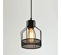 Mengjay Retro Loft Industriale in ferro nero sospeso Lampade a sospensione E27 per cucina soggiorno camera da letto ristorante