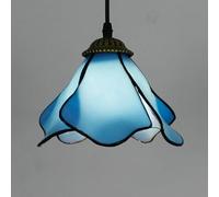 Mengjay Style Pendant Lights Baroque Mediterranean Creative Stained Glass Chandelier Hanging Lamps 20cm