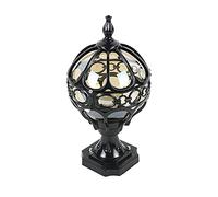 Mengjay Trade Apparecchio illuminazione paesaggio prato E27 Luce esterno esterni Piedistallo Impermeabile Giardino Luci colonna Lanterna alluminio Porta Cancello per paesaggio prato Cortile terrazze