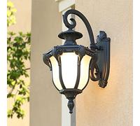 Mengjay Trade Applique da parete esterna stile retrò antico impermeabile in alluminio E27 Tradizionale Lampada da Parete Per Illuminazione Di Esterni Vintage Luce Parete