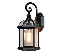 Mengjay Trade Applique per esterni interno, E27 Lampada da parete rustica del metallo della parete impermeabile Decorati per giardino cortile balcone giardino Illuminazione Di Esterni Luce Parete