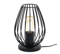 Mengjay Trade E27 Lampada da Tavolo Metallo, moderna lampada da letto, Cavo con interruttore,Lampade da comodino,Retrò industriale E27 Apparecchio di illuminazione,per lo studio, camera da soggiorno