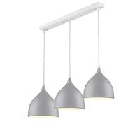 Mengjay Trade E27 Metallo Moderna Industriale Lampadario Illuminazione a Sospensione,Lampadario Moderno, creativo Plafoniera,Lampadari Cucina,Adatto a soggiorno, biblioteca, ecc.(Grigio)