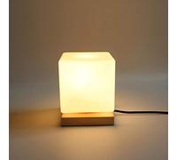 Mengjay Trade Loft Legno Lampade di Tavolo Luce Antico Retrò Vetro Led Lampada da Scrivania per Comodino Café Bar Balcone Comodino Lampada di Notte di Studio Porta D' ingresso Soggiorno (B)